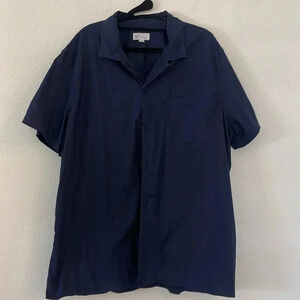 GAP | Standard Fit Stretch Button Down | Navy Blue | Sz XL